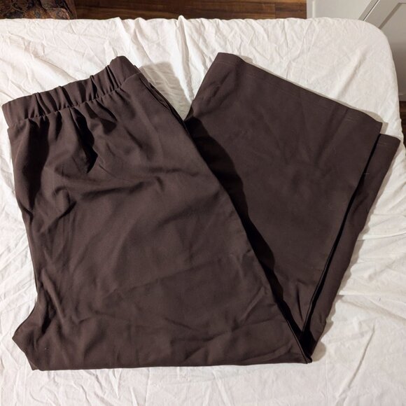 Universal Standard Stephanie Ponte Wide Leg Brown size L 22/24 NWT - Picture 3 of 9